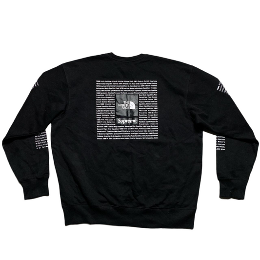 The North Face Supreme Black and White Jumper (L)