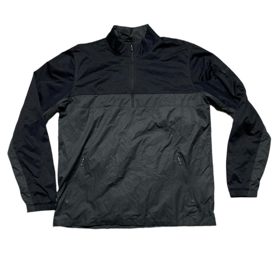 Nike Shield Windbreaker Jacket Black and Grey (M)