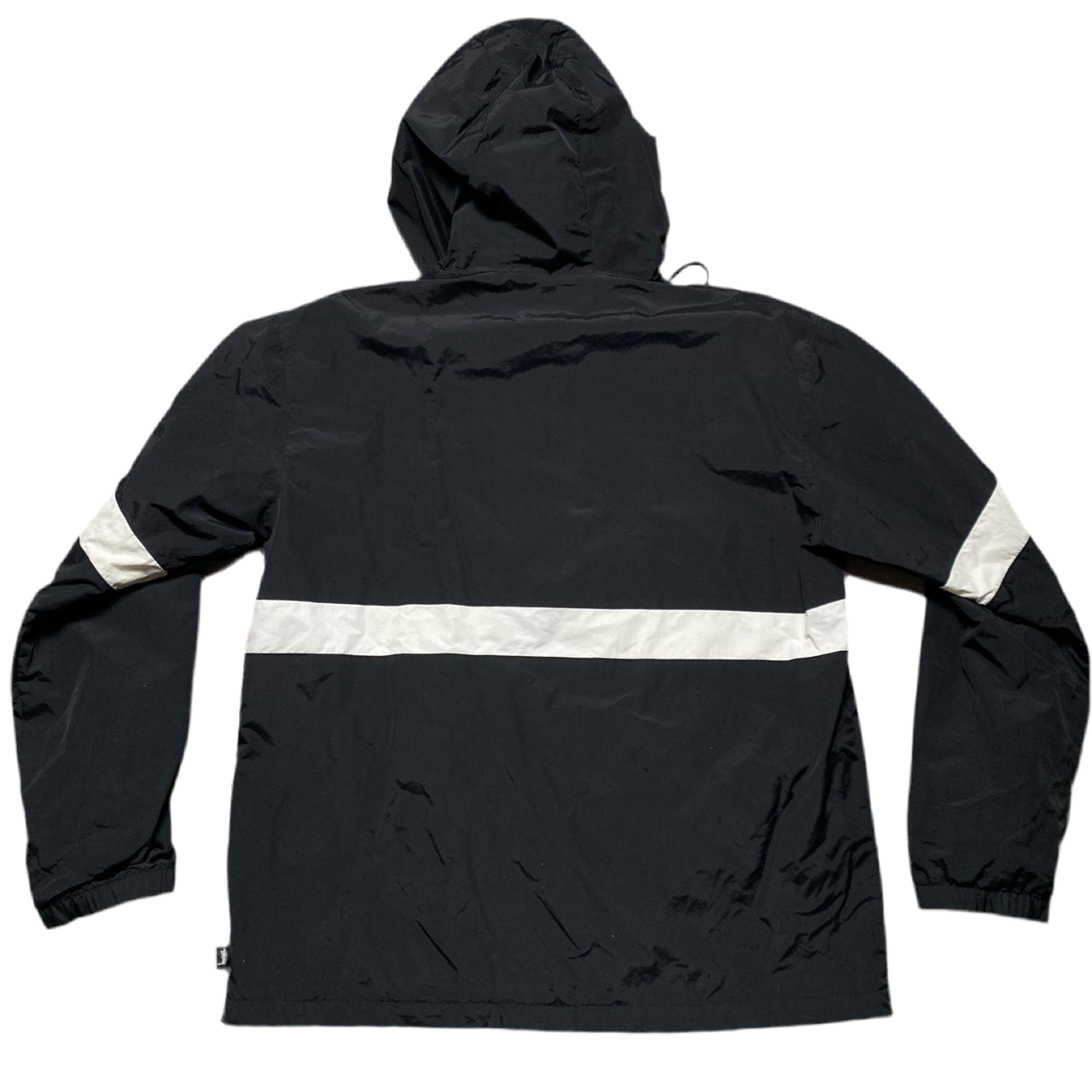 Stussy Black and White Windbreaker Jacket (XL)