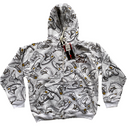 Raw Blue Vintage Boot Print Hoodie