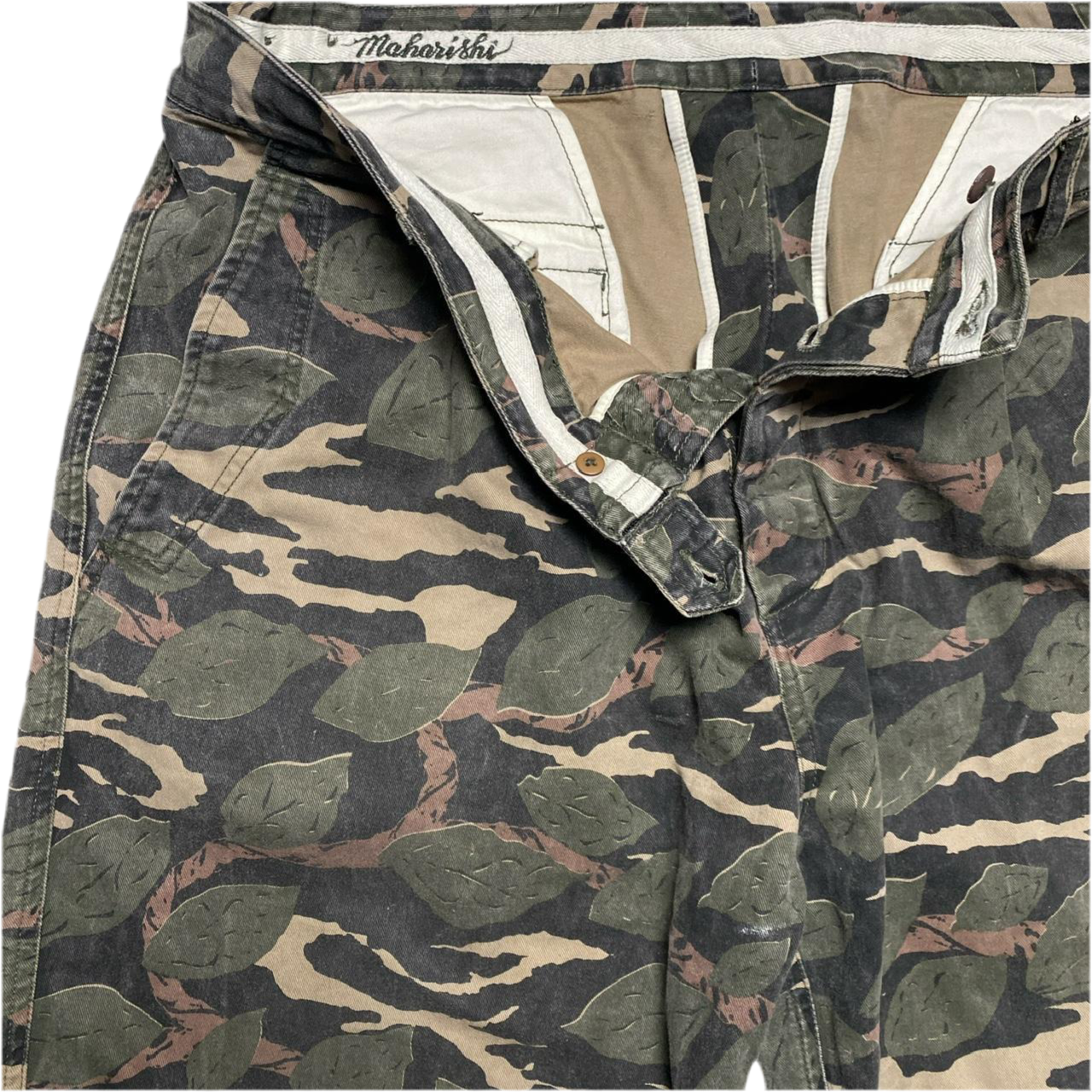 Maharishi Cargo Combat Camouflage Leaf Print (W 38)