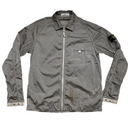Stone Island Grey Silver Nylon Metal Overshirt Jacket 2022 (M)