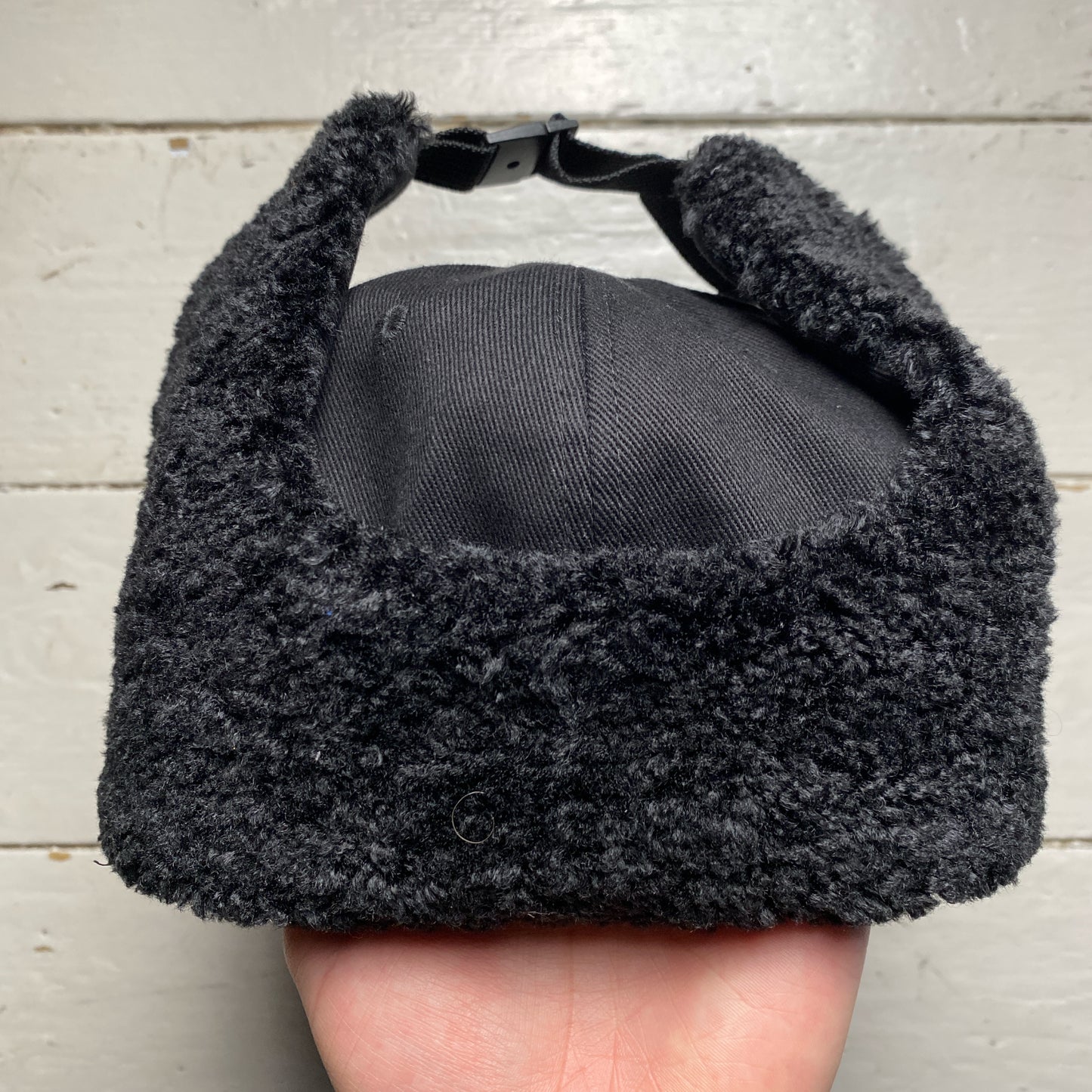 W9 Triple Black Dog Ear Trapper Hat