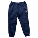 Nike White Swoosh Navy Joggers (M)
