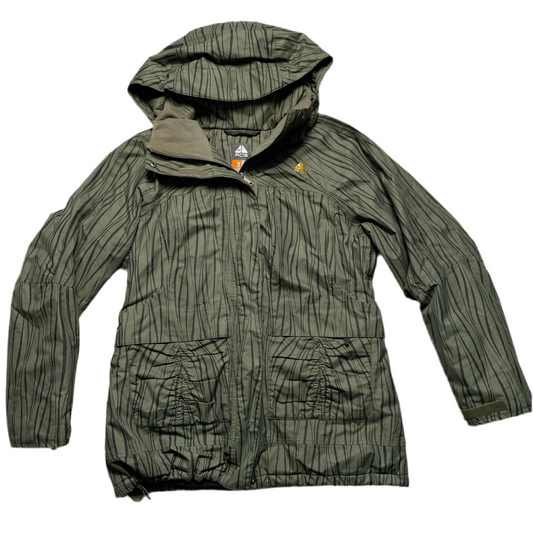 Nike ACG Green Striped Forestry Print Ski Jacket (L)