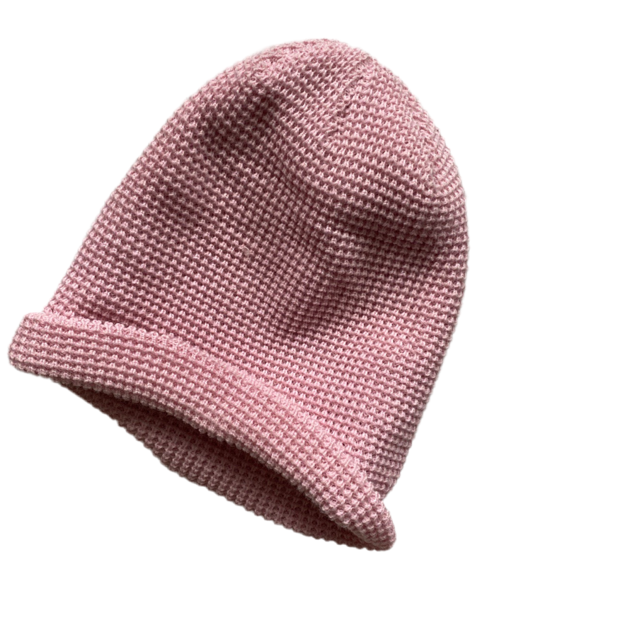 Palace Pink Waffle Beanie Hat