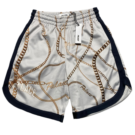 Palace Chains Basketball Mesh Shorts White (S)