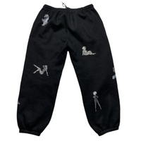 Unrealistic Ideals Named Collective Black and Diamanté Rhinestone Women Full Tracksuit (2XL)