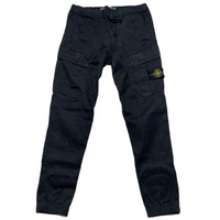 Stone Island Black Cargo Combat Trousers (W 32)