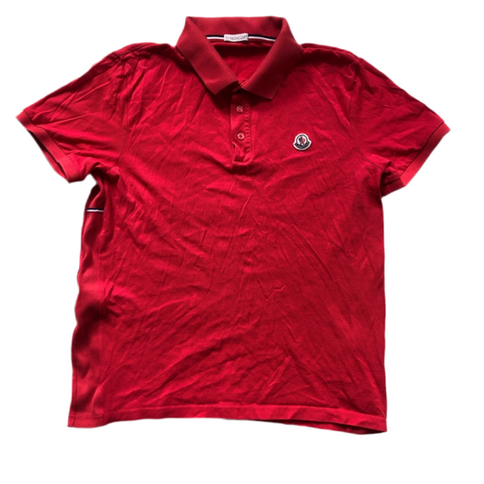 Moncler Womens Red Polo (L)