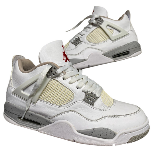 Jordan 4 White Cement Grey and Red (UK 11)