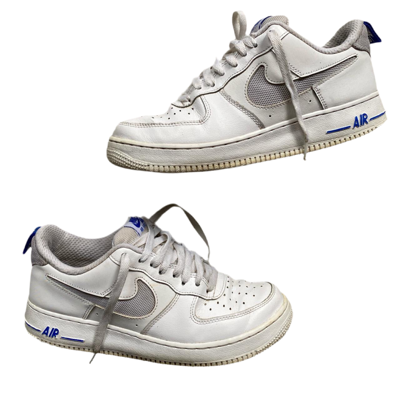 Nike Air Force 1 White and Blue (UK 8)