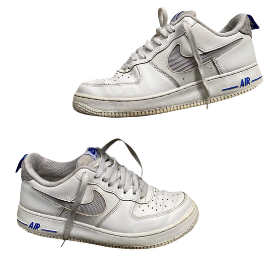 Nike Air Force 1 White and Blue (UK 8)