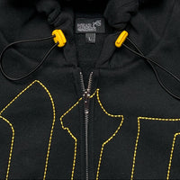 W9 Black n Yellow Zip Hoodie (S/M/L/XL)