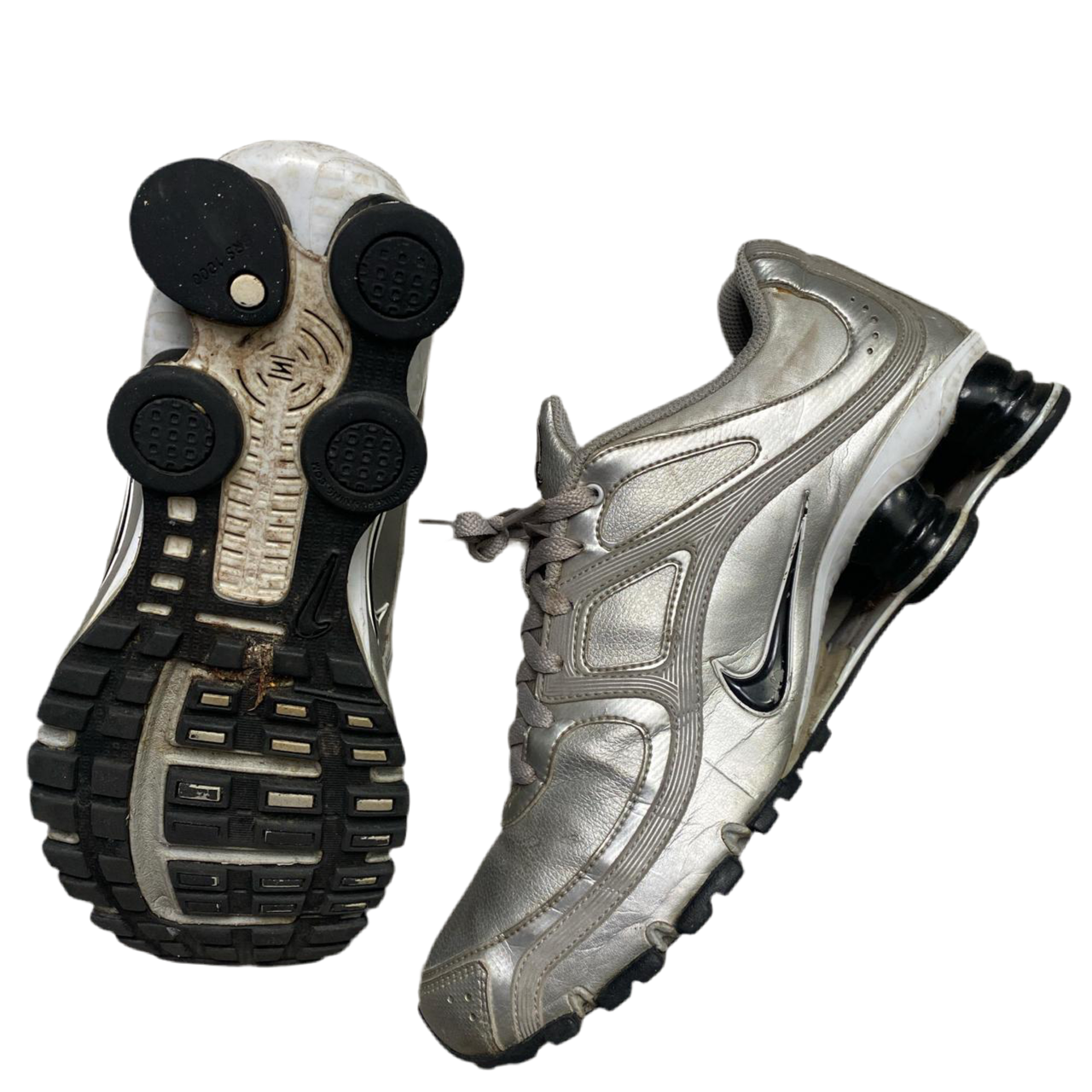 Nike Shox Turbo 9 Metallic Silver and Black 2010 (UK 9.5)