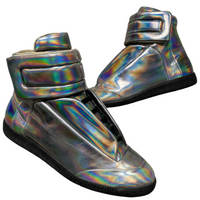 Maison Margiela Future Iridescent Silver High Boot Trainers (UK 9)