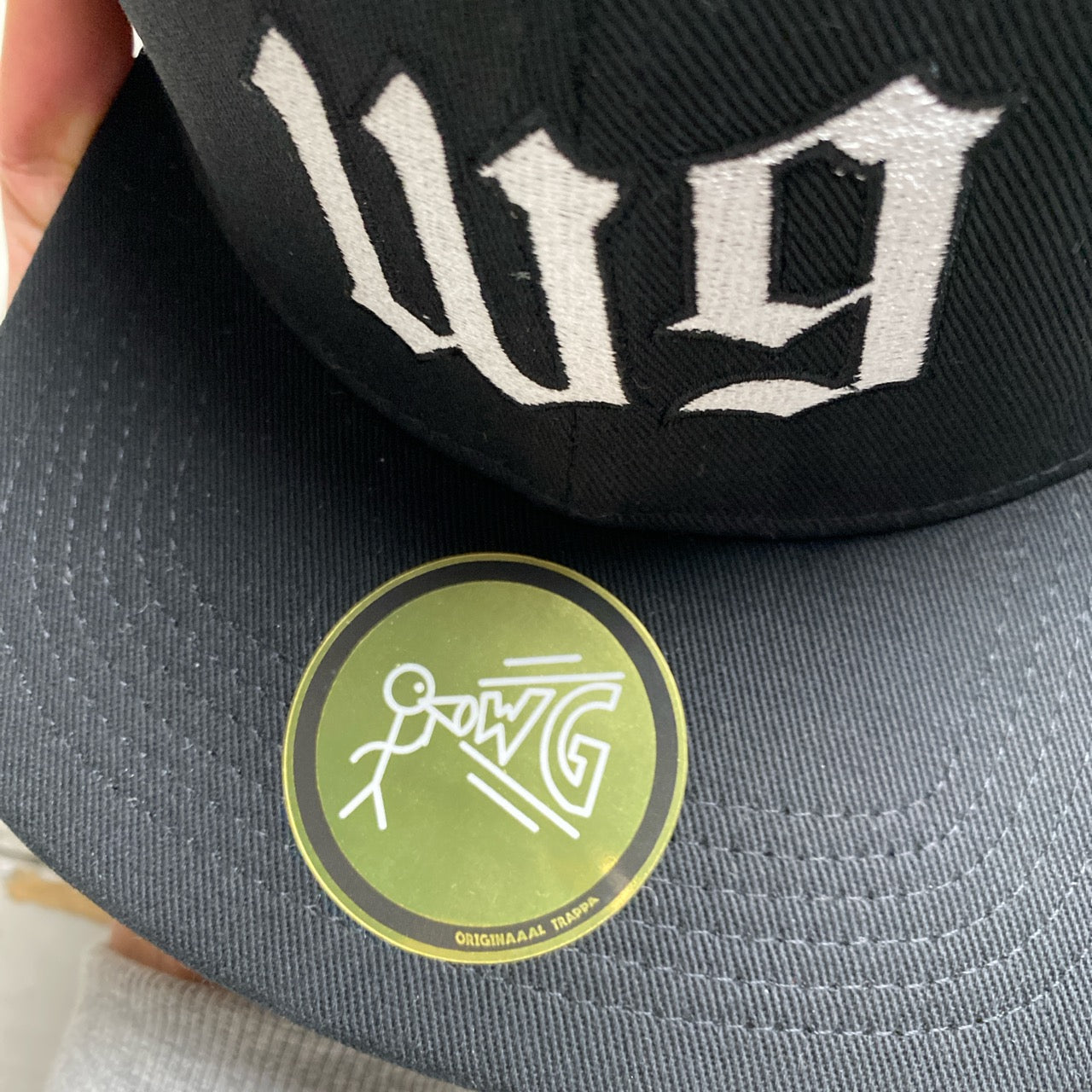 W9 Black and White Dog Ear Trapper Hat