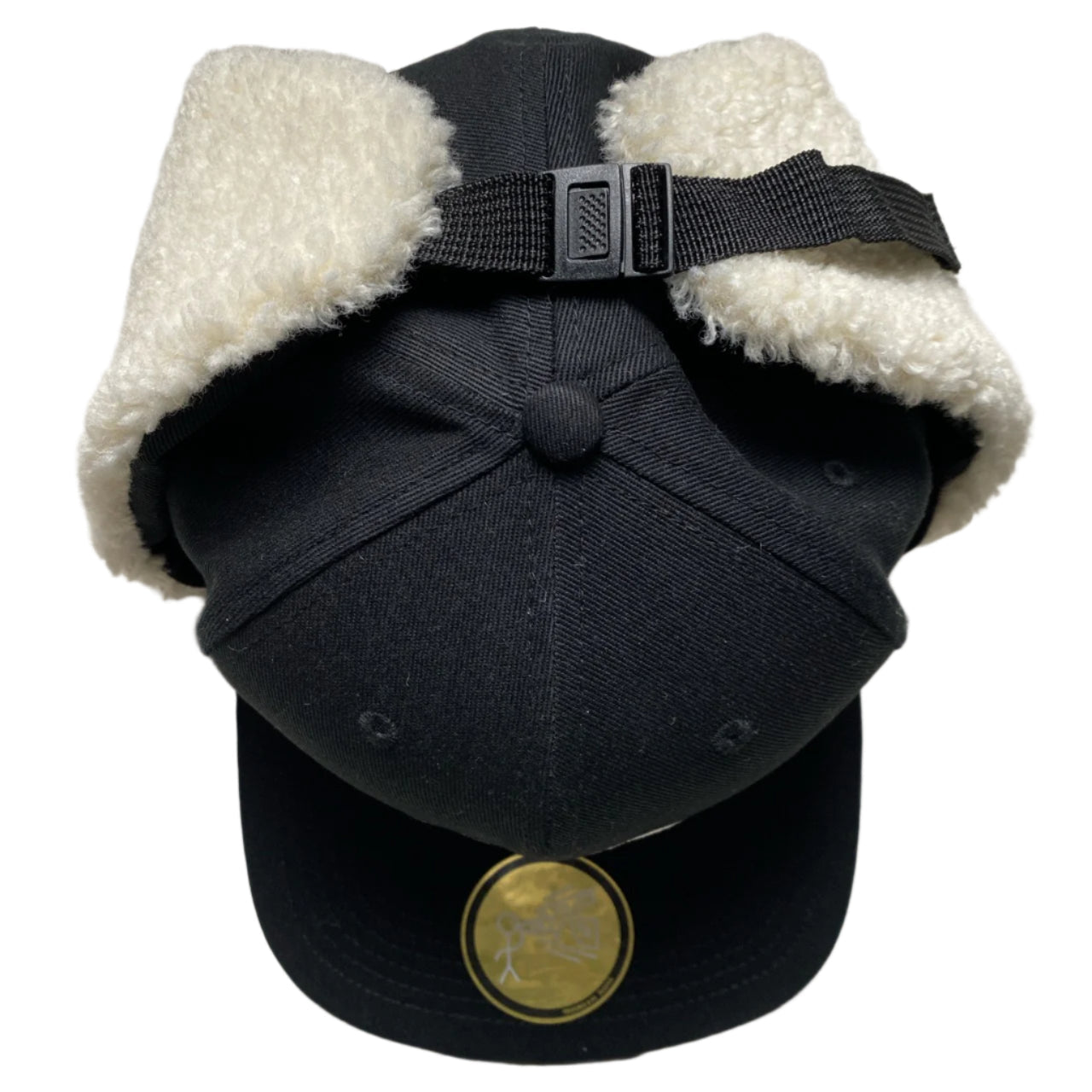 W9 Black and White Dog Ear Trapper Hat