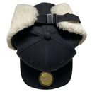 W9 Black and White Dog Ear Trapper Hat