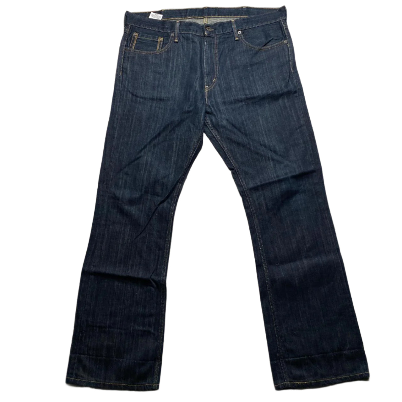 Levis 527 Vintage Gold Swoosh Baggy Navy Jeans (38W)
