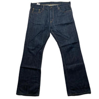 Levis 527 Vintage Gold Swoosh Baggy Navy Jeans (38W)
