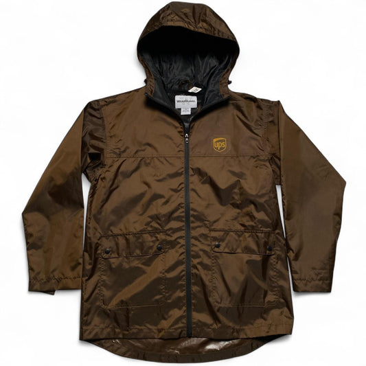 UPS Brown Windbreaker Utility Jacket