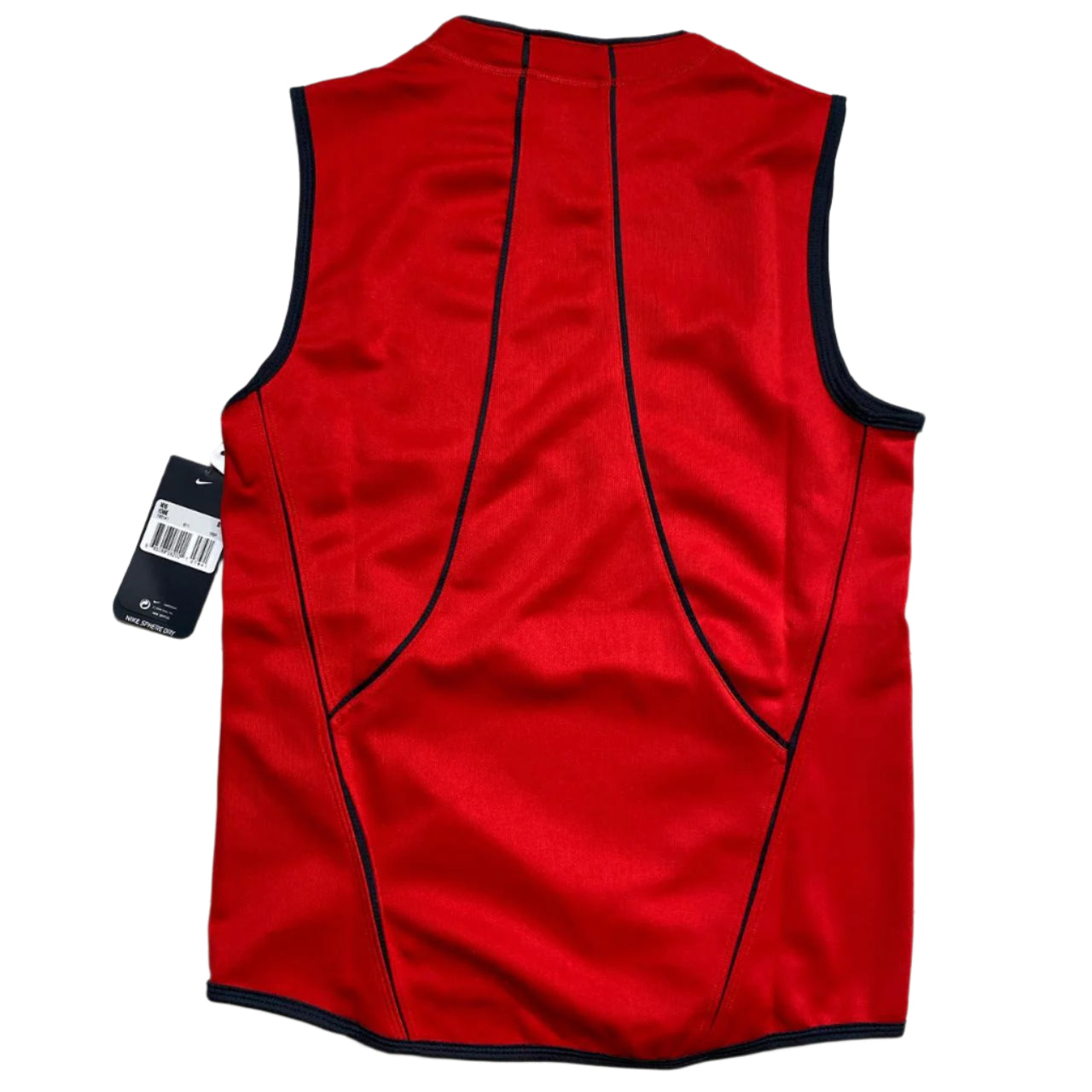 Nike Football Vintage y2k Vest Red and Navy (XS)