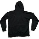 Places and Faces Black and Silver Reflective Hoodie (XL)