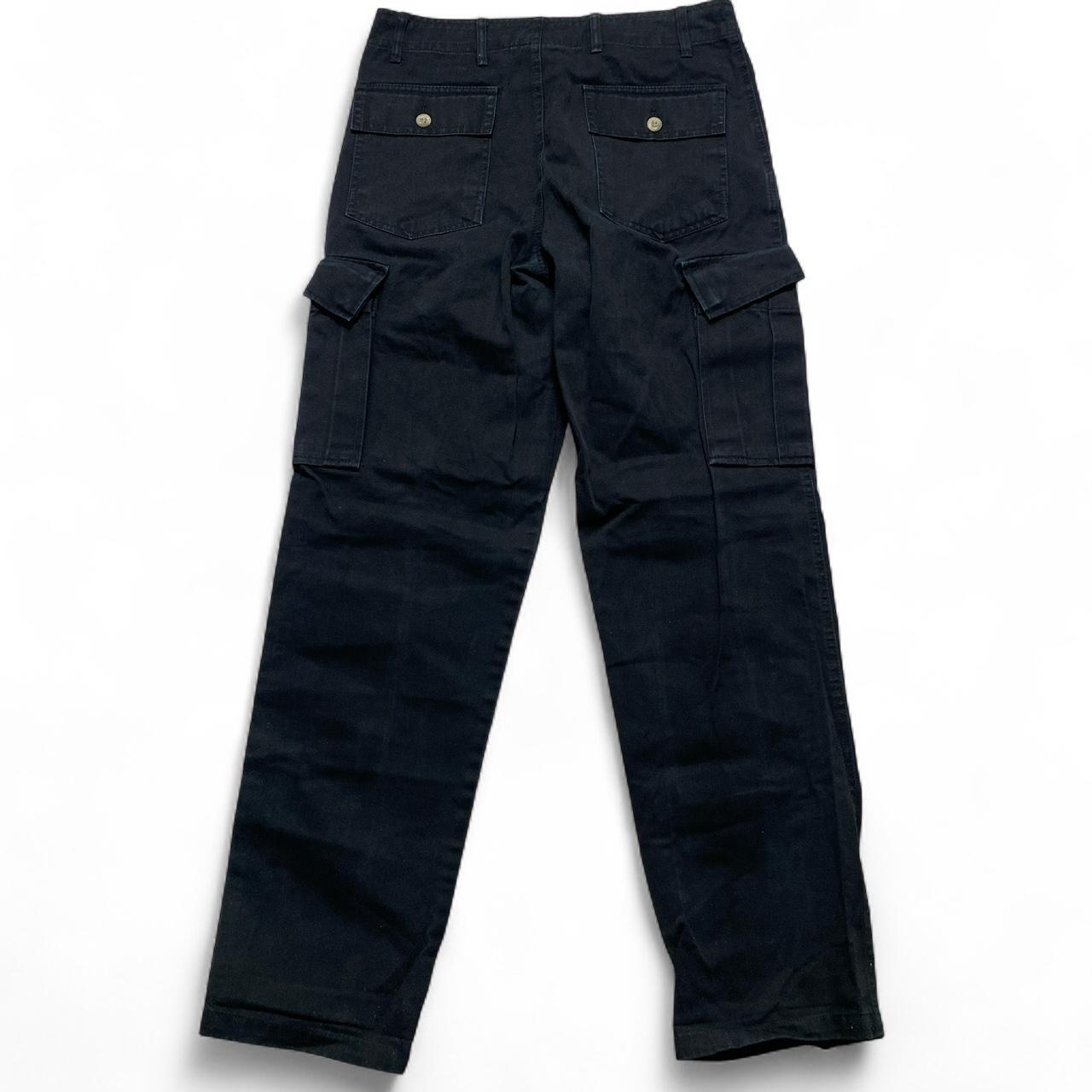 Lifes a Beach No Fear Eyes Cargo Trousers Black and White (32W)