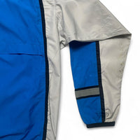 Nike Vintage 90’s Blue Black and Silver Windbreaker Jacket (XL)