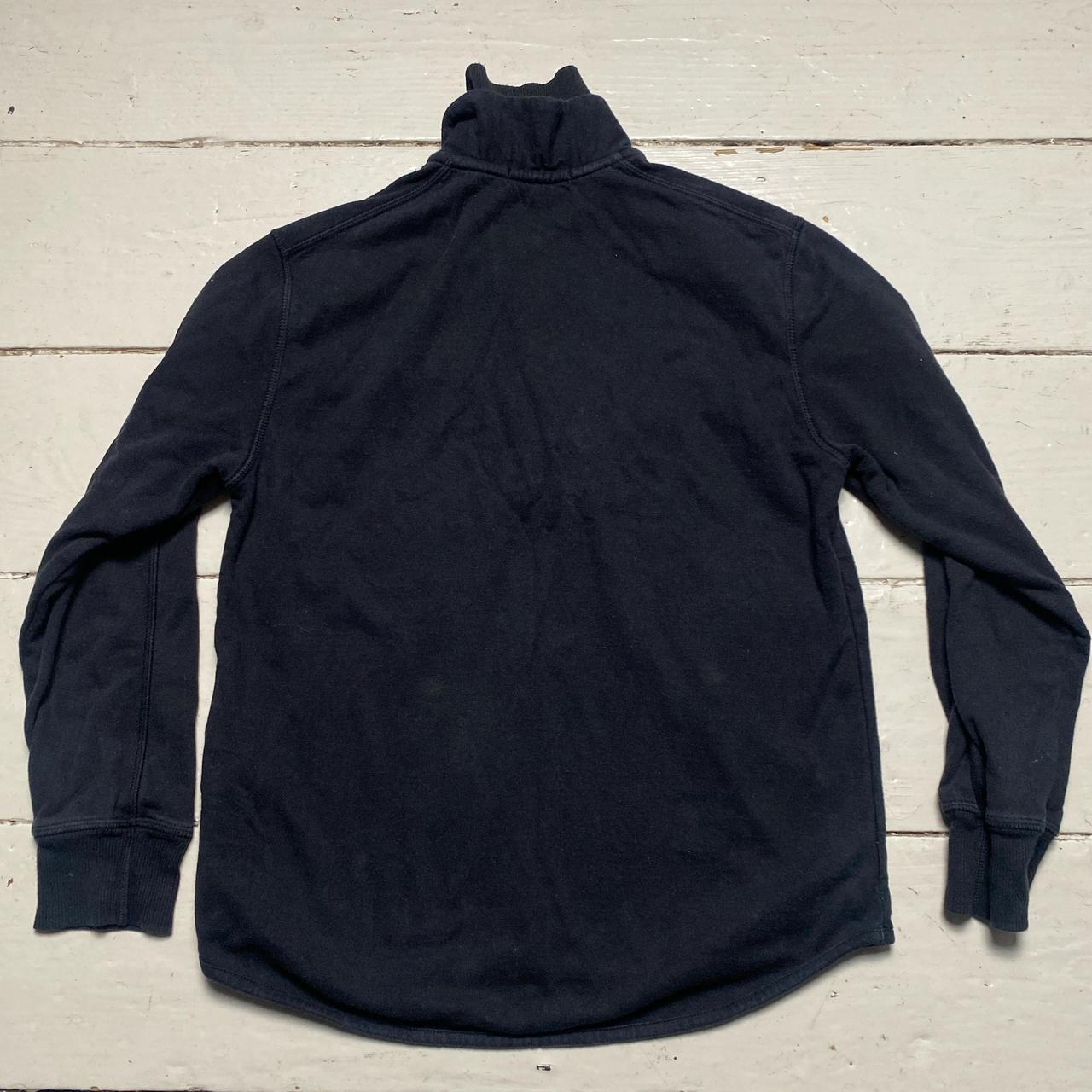 Stone Island Junior Navy Quarter Zip Jumper