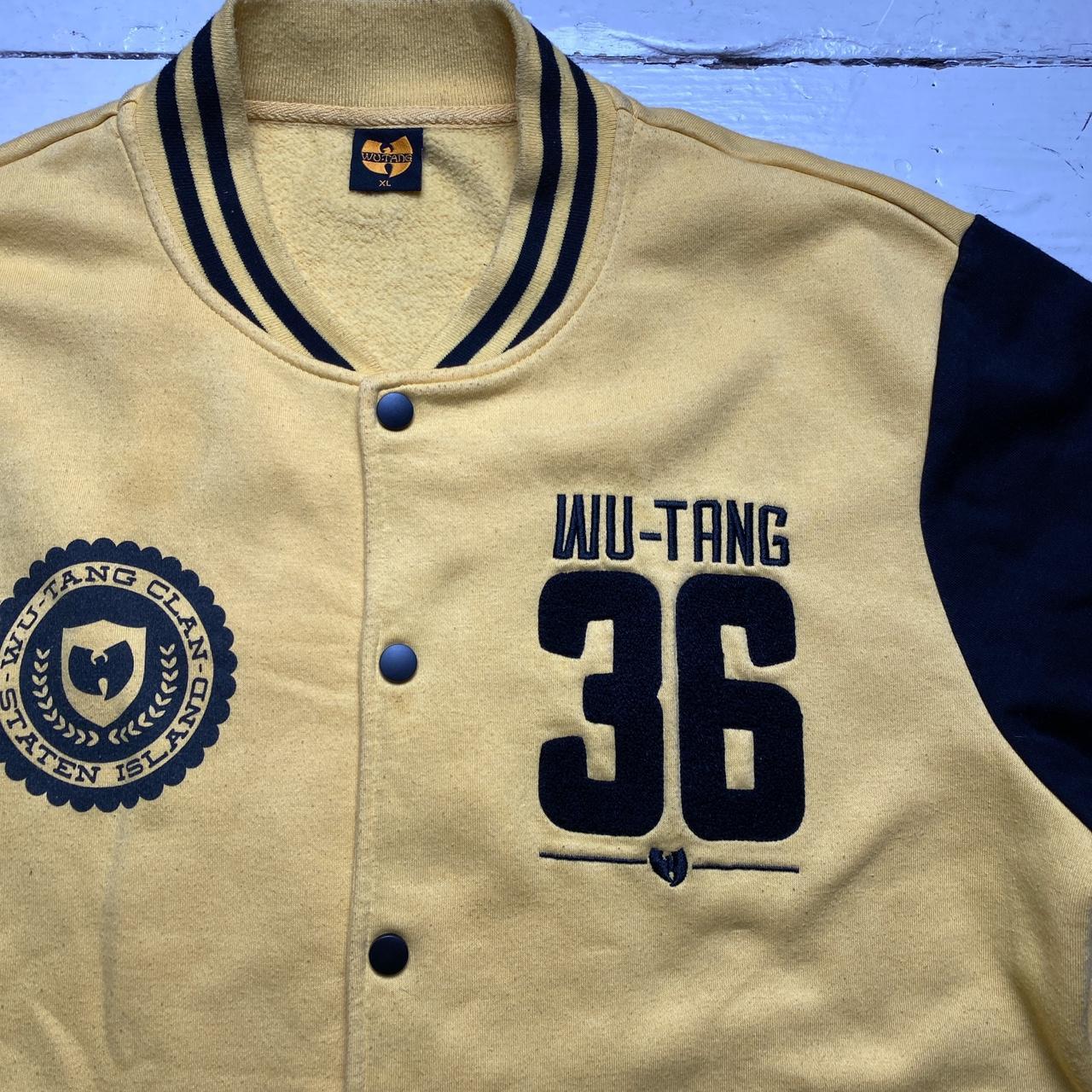 Wu Tang Clan Yellow and Black Varsity Baseball Jacket