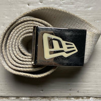 New Era Vintage y2k Canvas Belt White