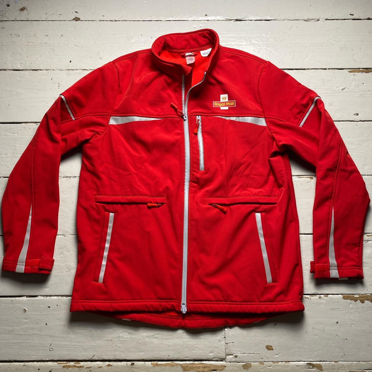 Royal Mail Red And Silver Reflective Panels Bomber Jacket