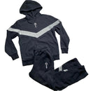 Trapstar Irongate Black and Grey Tracksuit (M)