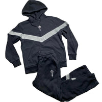 Trapstar Irongate Black and Grey Tracksuit (M)