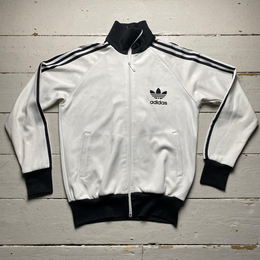 Adidas Originals White and Black Tracksuit Jacket