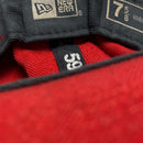 LA Dodgers Red and White Fitted Cap