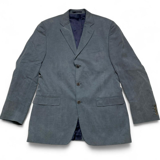 Jaegar Blue Full Suit Jacket and Trousers Two Piece (L)