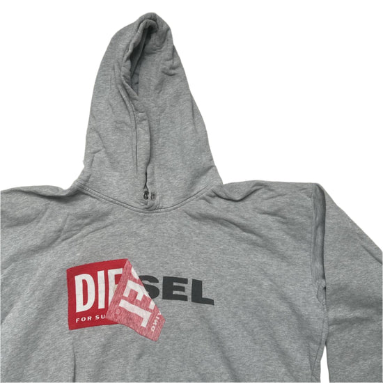 Diesel Grey and Red Hoodie (M)