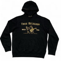 True Religion Black and Gold Hoodie (M)
