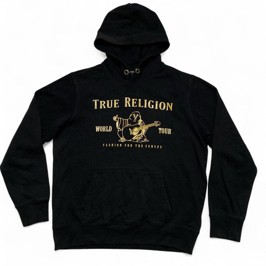 True Religion Black and Gold Hoodie