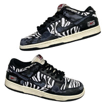 Nike Dunk Low Quartersnacks Black and White Zebra Print (UK 8.5)