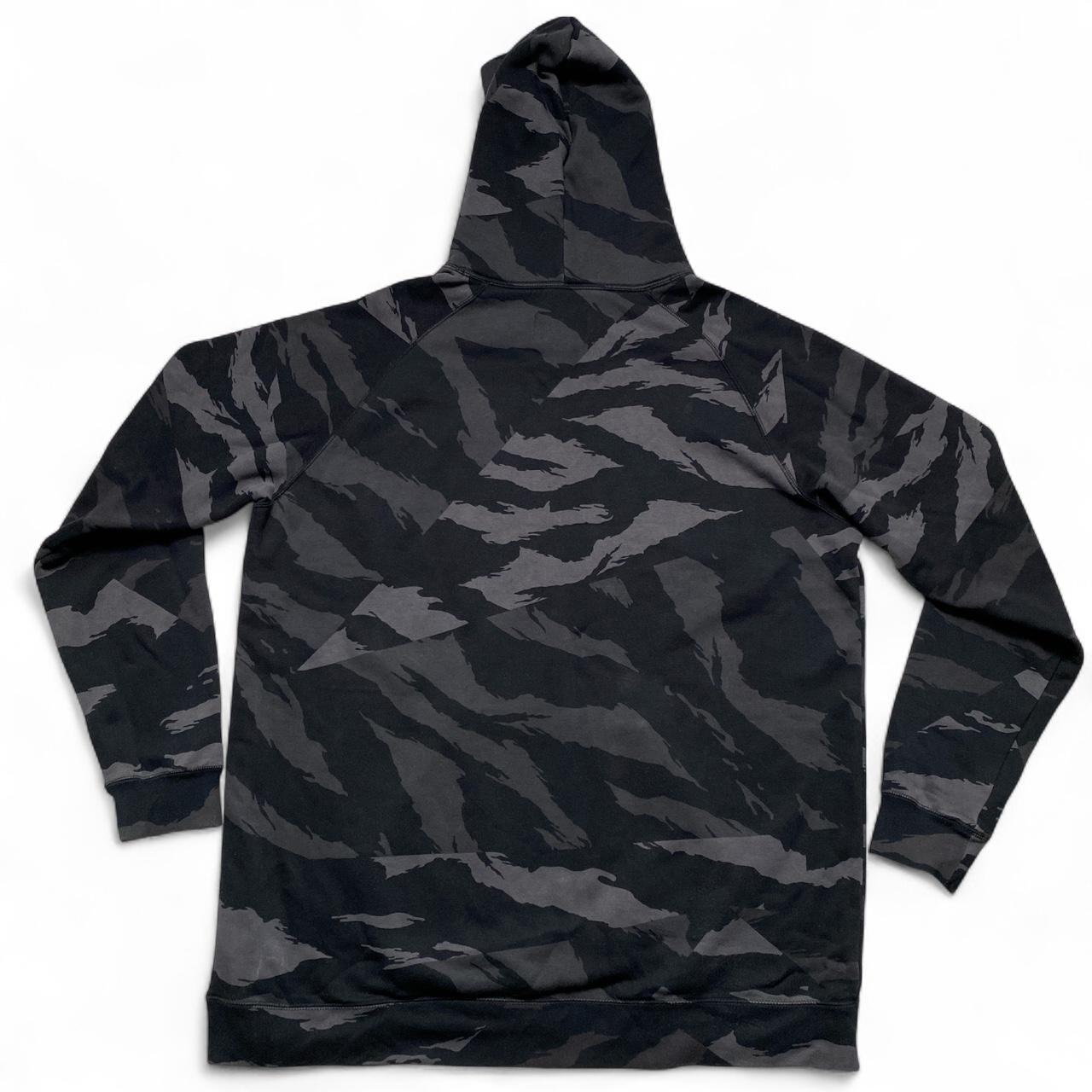 Nike Air Jordan Grey and Black Camouflage Hoodie (2XL)