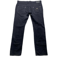 Armani Black Comfort Fit Baggy Jeans (38W)