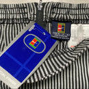 Nike Tennis Vintage Y2K Womens Pin Stripe Black and White Skirt (M)