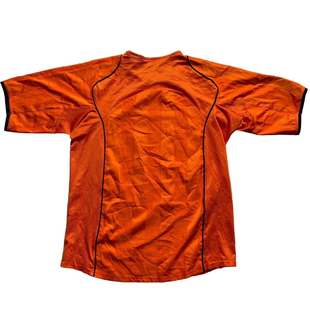 Valencia Total 90 Nike Vintage Orange and Black Football Jersey (L)