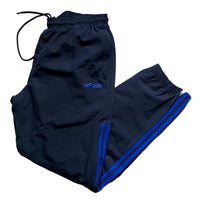 Adidas Navy and Blue Baggy Shell Trackpant Bottoms (L)