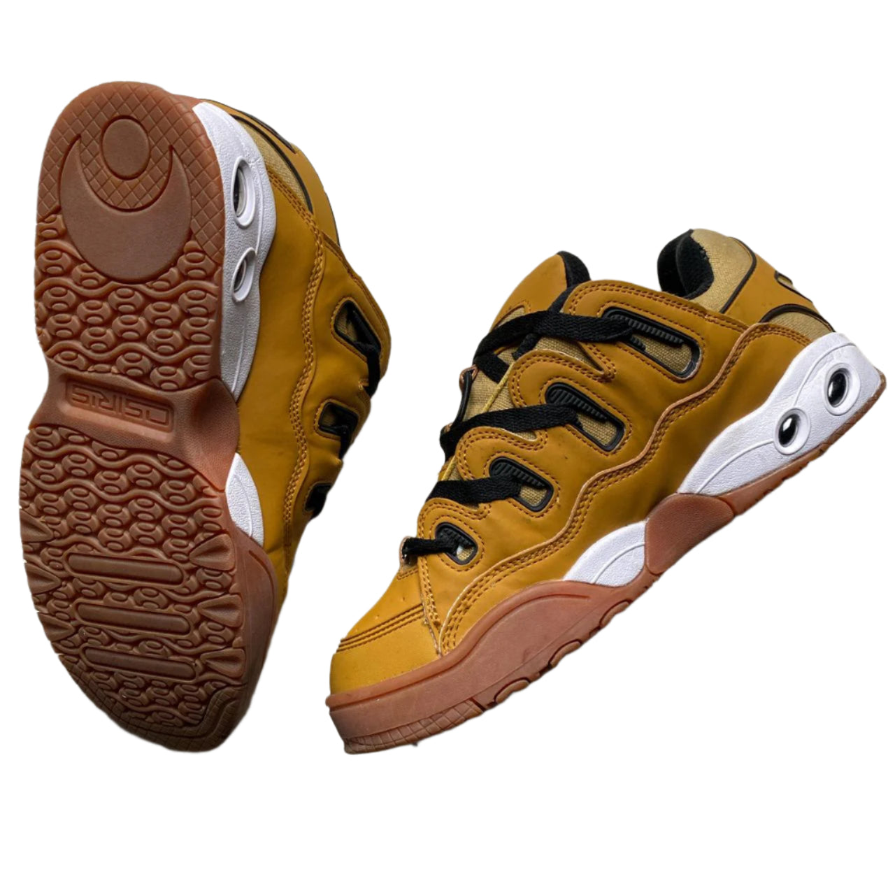 Osiris D3 OG Beige Tan Sand Brown Chunky Skateboard Trainers (UK 9)