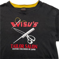 Evisu Tailor Salon Black Red and Yellow Long Sleeve T Shirt (L)